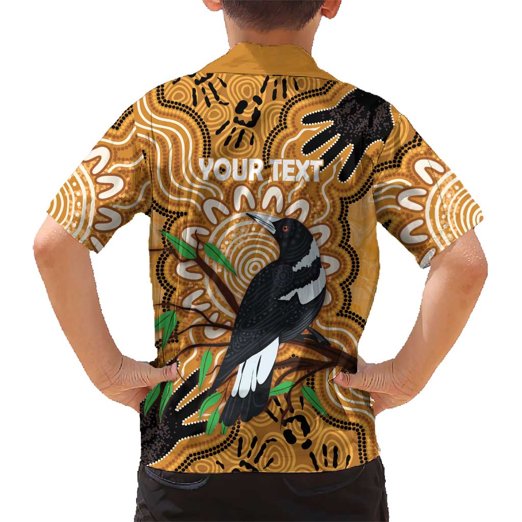 Personalised Australia Magpie NAIDOC Week 2026 Family Matching Off Shoulder Maxi Dress and Hawaiian Shirt 50 Years of Deadly Aboriginal Art