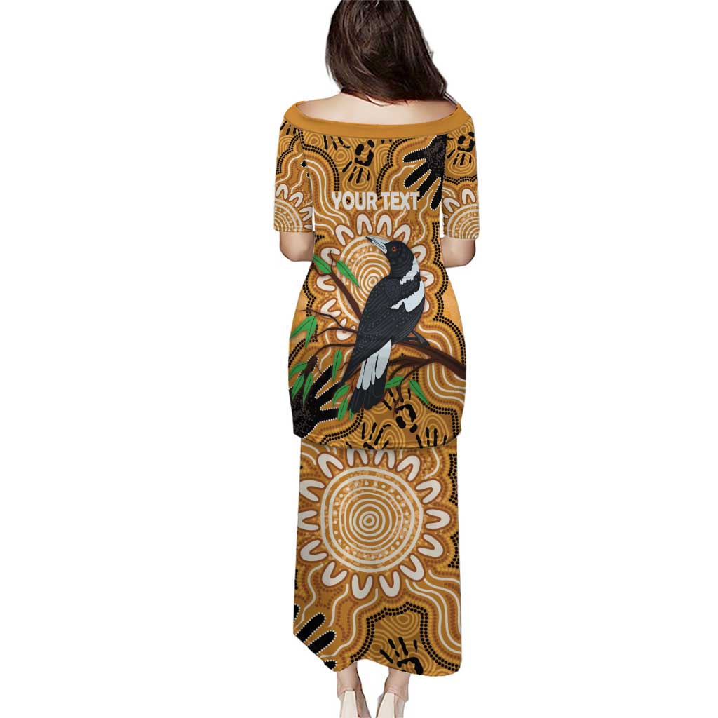 Personalised Australia Magpie NAIDOC Week 2026 Family Matching Puletasi and Hawaiian Shirt 50 Years of Deadly Aboriginal Art