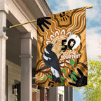 Personalised Australia Magpie NAIDOC Week 2026 Garden Flag 50 Years of Deadly Aboriginal Art