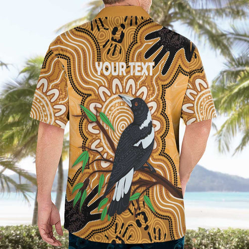 Personalised Australia Magpie NAIDOC Week 2026 Hawaiian Shirt 50 Years of Deadly Aboriginal Art