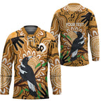 Personalised Australia Magpie NAIDOC Week 2026 Hockey Jersey 50 Years of Deadly Aboriginal Art