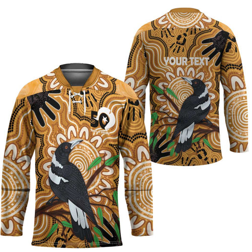 Personalised Australia Magpie NAIDOC Week 2026 Hockey Jersey 50 Years of Deadly Aboriginal Art