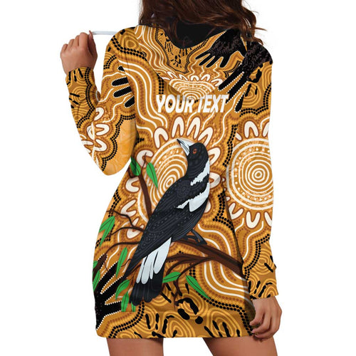 Personalised Australia Magpie NAIDOC Week 2026 Hoodie Dress 50 Years of Deadly Aboriginal Art