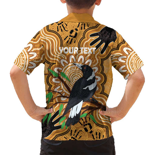 Personalised Australia Magpie NAIDOC Week 2026 Kid Hawaiian Shirt 50 Years of Deadly Aboriginal Art