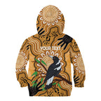 Personalised Australia Magpie NAIDOC Week 2026 Kid Hoodie 50 Years of Deadly Aboriginal Art