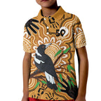 Personalised Australia Magpie NAIDOC Week 2026 Kid Polo Shirt 50 Years of Deadly Aboriginal Art