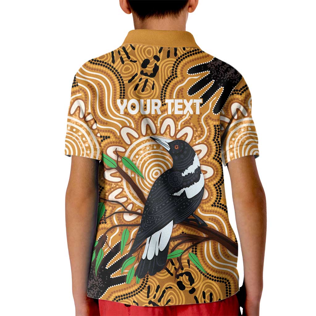 Personalised Australia Magpie NAIDOC Week 2026 Kid Polo Shirt 50 Years of Deadly Aboriginal Art