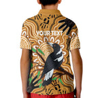 Personalised Australia Magpie NAIDOC Week 2026 Kid Polo Shirt 50 Years of Deadly Aboriginal Art