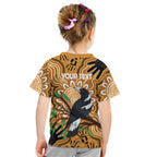 Personalised Australia Magpie NAIDOC Week 2026 Kid T Shirt 50 Years of Deadly Aboriginal Art
