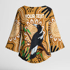 Personalised Australia Magpie NAIDOC Week 2026 Kimono Sleeve Blouse 50 Years of Deadly Aboriginal Art