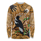 Personalised Australia Magpie NAIDOC Week 2026 Long Sleeve Shirt 50 Years of Deadly Aboriginal Art