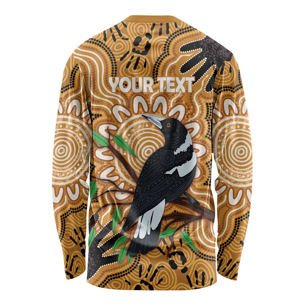 Personalised Australia Magpie NAIDOC Week 2026 Long Sleeve Shirt 50 Years of Deadly Aboriginal Art