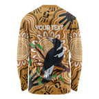 Personalised Australia Magpie NAIDOC Week 2026 Long Sleeve Shirt 50 Years of Deadly Aboriginal Art