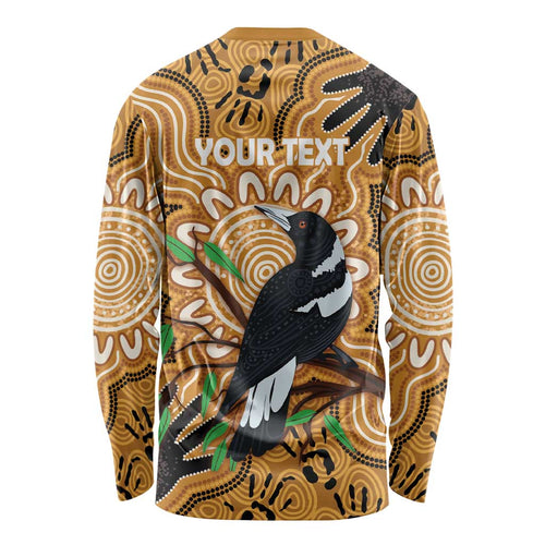 Personalised Australia Magpie NAIDOC Week 2026 Long Sleeve Shirt 50 Years of Deadly Aboriginal Art