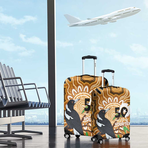 Personalised Australia Magpie NAIDOC Week 2026 Luggage Cover 50 Years of Deadly Aboriginal Art