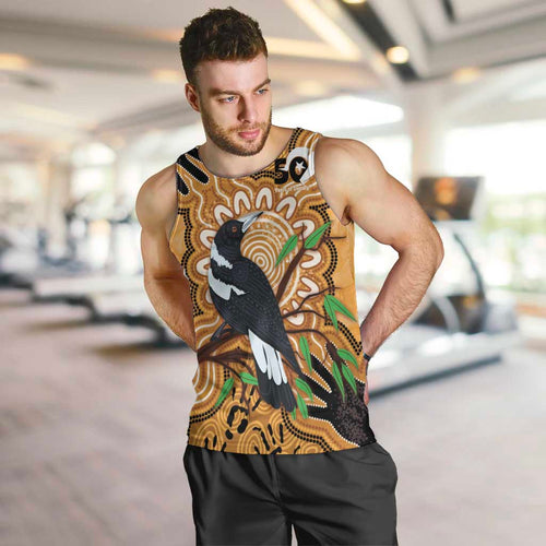 Personalised Australia Magpie NAIDOC Week 2026 Men Tank Top 50 Years of Deadly Aboriginal Art