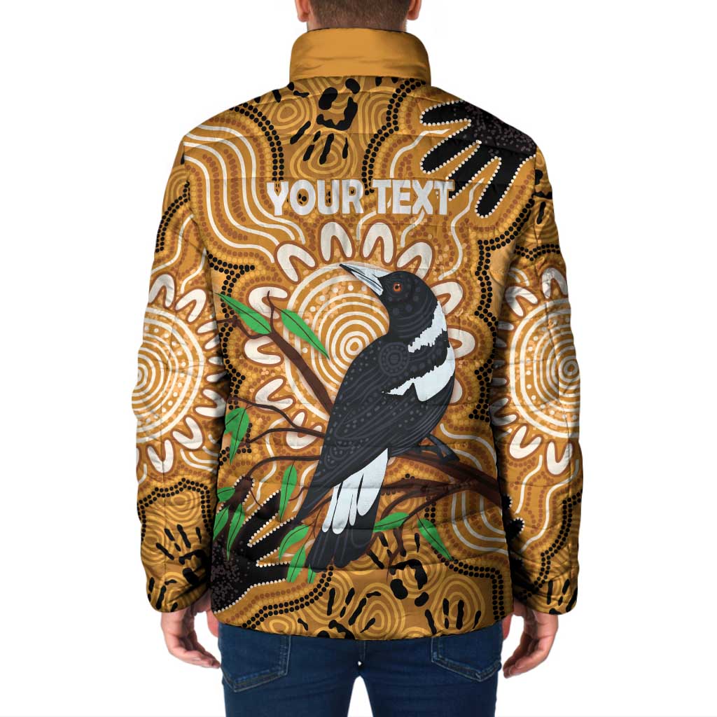 Personalised Australia Magpie NAIDOC Week 2026 Padded Jacket 50 Years of Deadly Aboriginal Art
