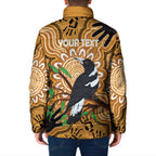 Personalised Australia Magpie NAIDOC Week 2026 Padded Jacket 50 Years of Deadly Aboriginal Art