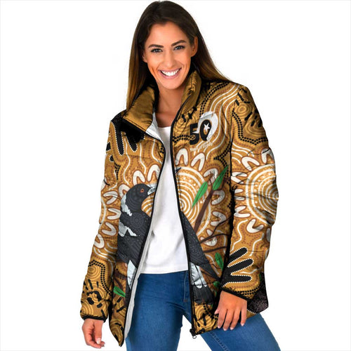 Personalised Australia Magpie NAIDOC Week 2026 Padded Jacket 50 Years of Deadly Aboriginal Art