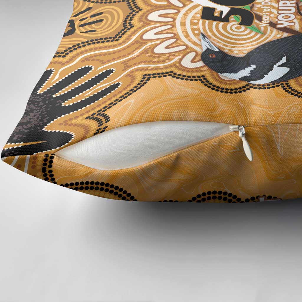 Personalised Australia Magpie NAIDOC Week 2026 Pillow Cover 50 Years of Deadly Aboriginal Art