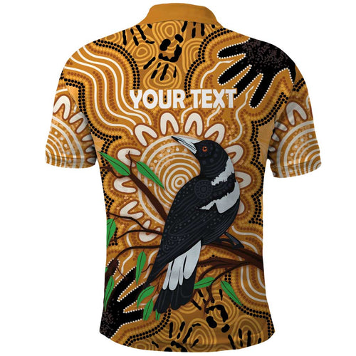 Personalised Australia Magpie NAIDOC Week 2026 Polo Shirt 50 Years of Deadly Aboriginal Art