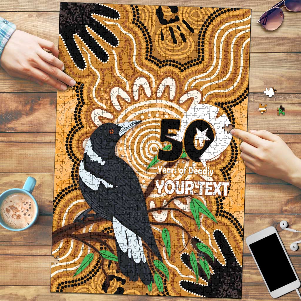 Personalised Australia Magpie NAIDOC Week 2026 Puzzle 50 Years of Deadly Aboriginal Art