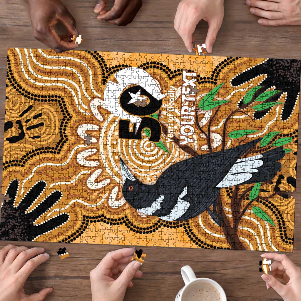 Personalised Australia Magpie NAIDOC Week 2026 Puzzle 50 Years of Deadly Aboriginal Art