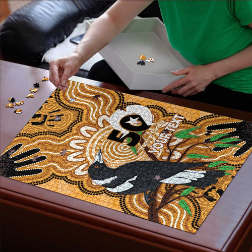 Personalised Australia Magpie NAIDOC Week 2026 Puzzle 50 Years of Deadly Aboriginal Art