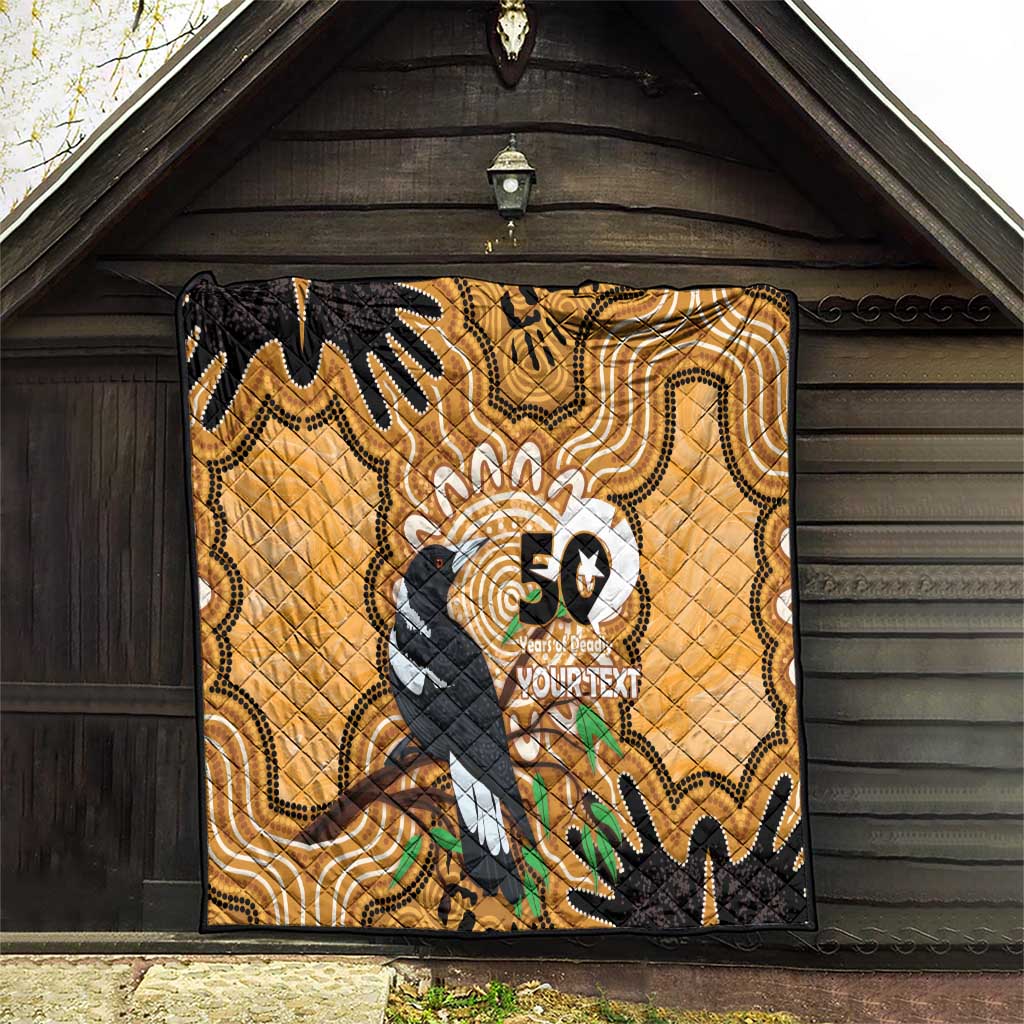 Personalised Australia Magpie NAIDOC Week 2026 Quilt 50 Years of Deadly Aboriginal Art