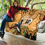 Personalised Australia Magpie NAIDOC Week 2026 Quilt 50 Years of Deadly Aboriginal Art