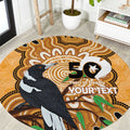 Personalised Australia Magpie NAIDOC Week 2026 Round Carpet 50 Years of Deadly Aboriginal Art