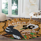 Personalised Australia Magpie NAIDOC Week 2026 Round Carpet 50 Years of Deadly Aboriginal Art