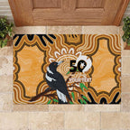 Personalised Australia Magpie NAIDOC Week 2026 Rubber Doormat 50 Years of Deadly Aboriginal Art