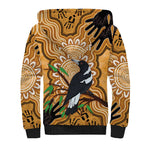 Personalised Australia Magpie NAIDOC Week 2026 Sherpa Hoodie 50 Years of Deadly Aboriginal Art
