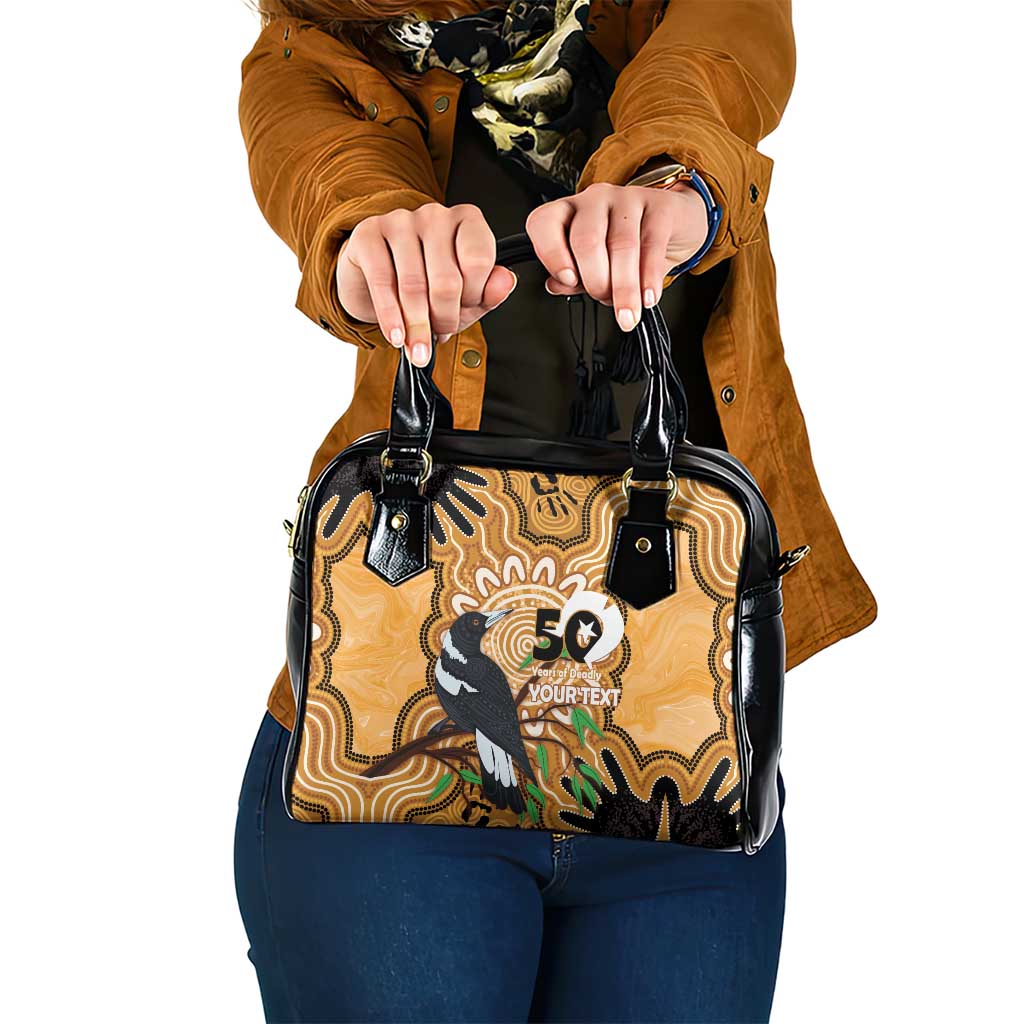 Personalised Australia Magpie NAIDOC Week 2026 Shoulder Handbag 50 Years of Deadly Aboriginal Art