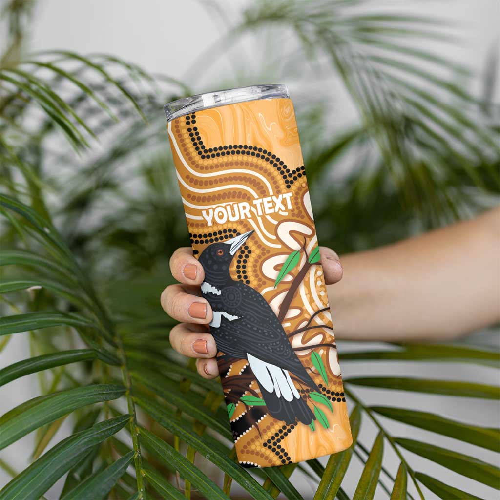 Personalised Australia Magpie NAIDOC Week 2026 Skinny Tumbler 50 Years of Deadly Aboriginal Art