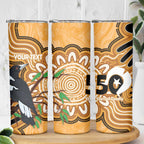 Personalised Australia Magpie NAIDOC Week 2026 Skinny Tumbler 50 Years of Deadly Aboriginal Art