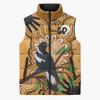 Personalised Australia Magpie NAIDOC Week 2026 Sleeveless Puffer Jacket 50 Years of Deadly Aboriginal Art