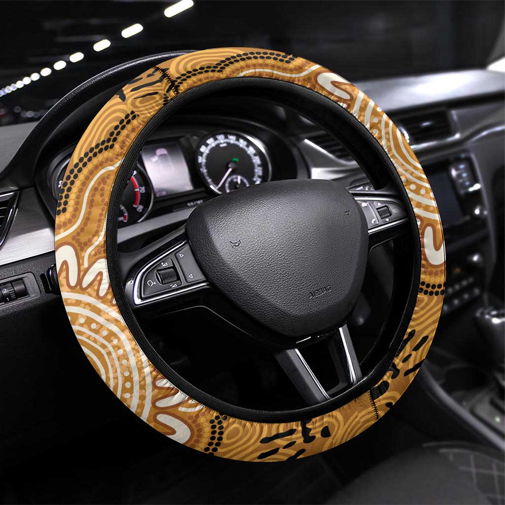 Australia Magpie NAIDOC Week 2026 Steering Wheel Cover 50 Years of Deadly Aboriginal Art