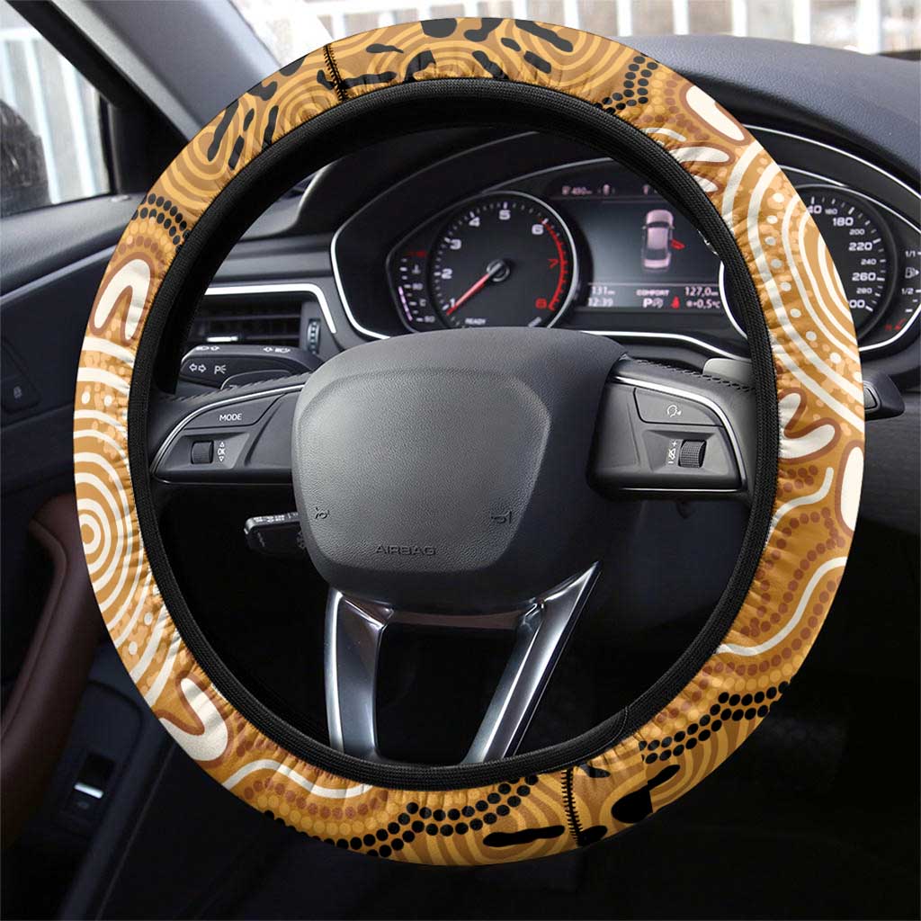Australia Magpie NAIDOC Week 2026 Steering Wheel Cover 50 Years of Deadly Aboriginal Art
