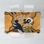 Personalised Australia Magpie NAIDOC Week 2026 Tablecloth 50 Years of Deadly Aboriginal Art
