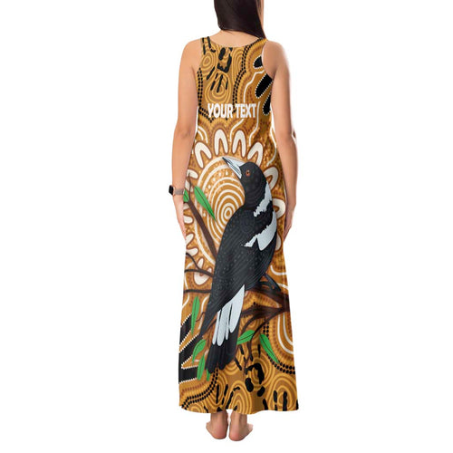 Personalised Australia Magpie NAIDOC Week 2026 Tank Maxi Dress 50 Years of Deadly Aboriginal Art
