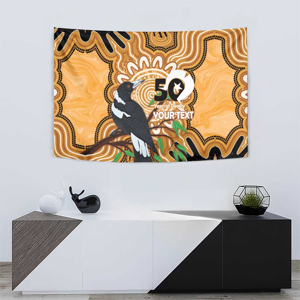 Personalised Australia Magpie NAIDOC Week 2026 Tapestry 50 Years of Deadly Aboriginal Art