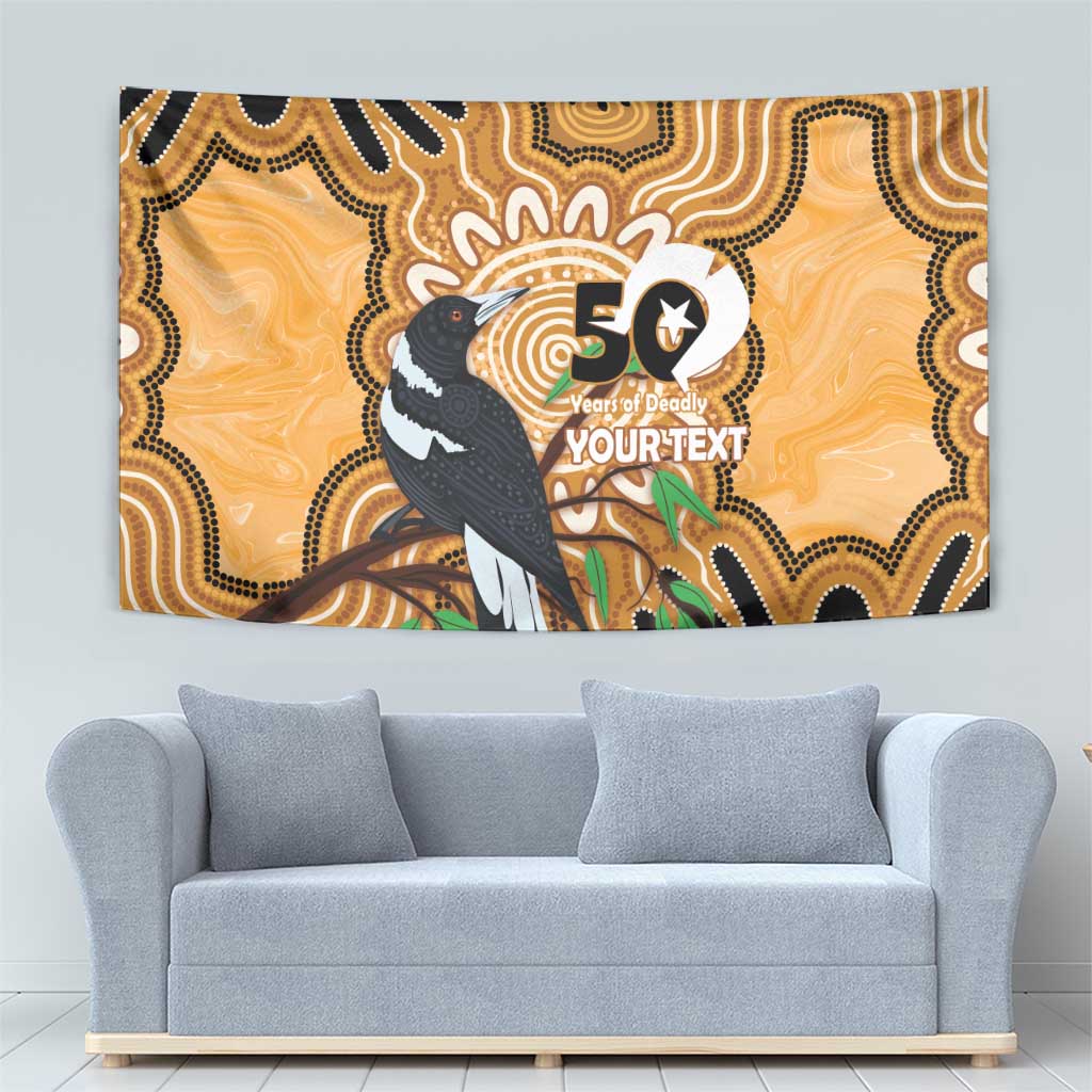Personalised Australia Magpie NAIDOC Week 2026 Tapestry 50 Years of Deadly Aboriginal Art