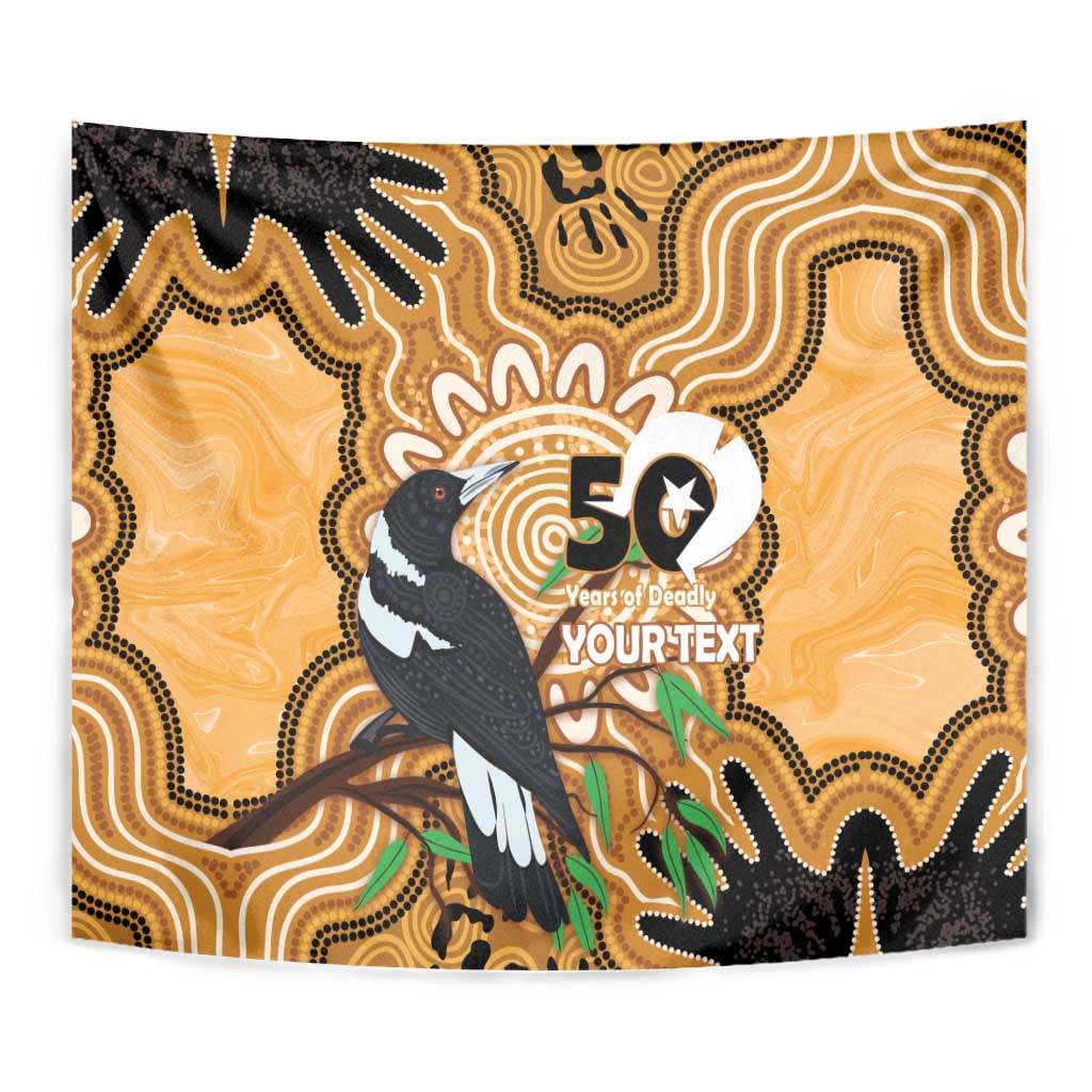 Personalised Australia Magpie NAIDOC Week 2026 Tapestry 50 Years of Deadly Aboriginal Art
