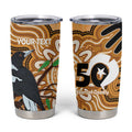 Personalised Australia Magpie NAIDOC Week 2026 Tumbler Cup 50 Years of Deadly Aboriginal Art