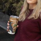 Personalised Australia Magpie NAIDOC Week 2026 Tumbler Cup 50 Years of Deadly Aboriginal Art