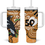 Personalised Australia Magpie NAIDOC Week 2026 Tumbler With Handle 50 Years of Deadly Aboriginal Art