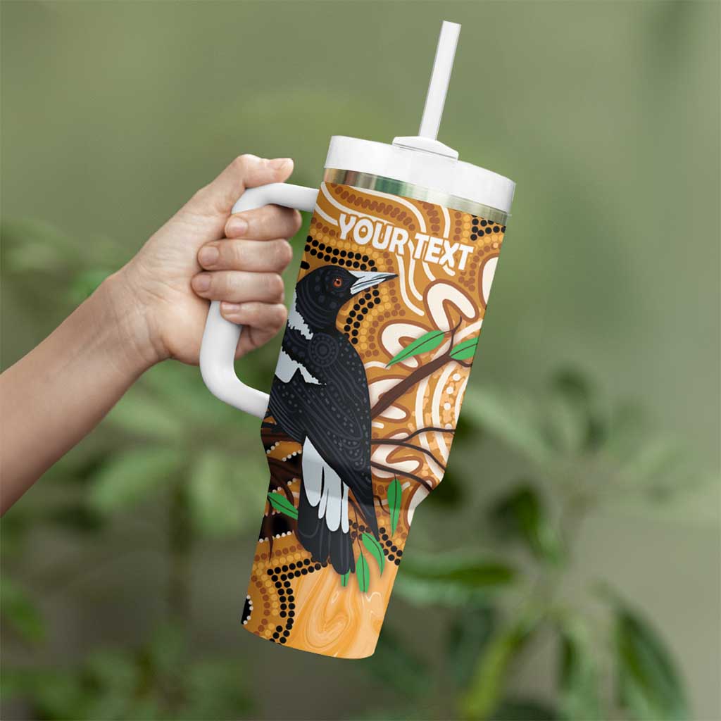 Personalised Australia Magpie NAIDOC Week 2026 Tumbler With Handle 50 Years of Deadly Aboriginal Art