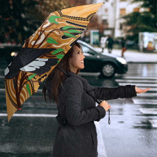 Personalised Australia Magpie NAIDOC Week 2026 Umbrella 50 Years of Deadly Aboriginal Art